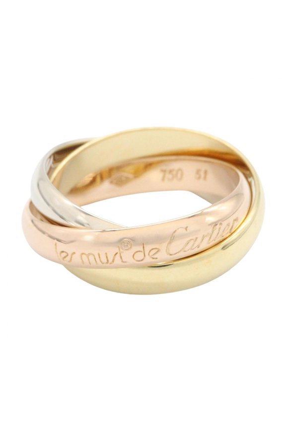 Pre-Owned Cartier Trinity Ring - Ring/Finger Jewelry 18K (Yellow Gold), 18KWG (White 18KPG...
