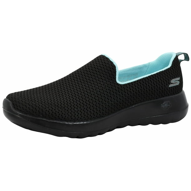 Zapatilla Skechers Go Walk Joy para mujer, color negro/aguamarina, talla 7.5