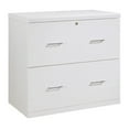 thumbnail image 1 of Pemberly Row 2-Drawer Engineered Wood Lateral File with Lockdowel - White Finish, 1 of 9