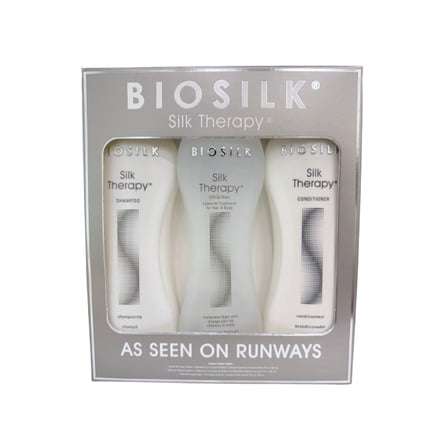 Biosilk Silk Therapy As Seen On Runways - 12 oz Hair Treatment Set - Limited kit