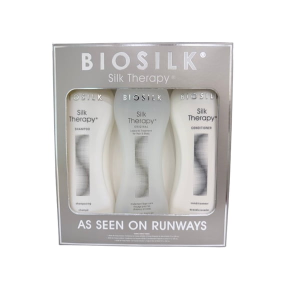 Biosilk Silk Therapy As Seen On Runways - 12 oz Hair Treatment Set - Limited kit