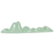thumbnail image 1 of Soporte para pinceles de caligrafía, soporte de cerámica para pinceles, soporte para pinceles con forma de montaña, 1 of 5