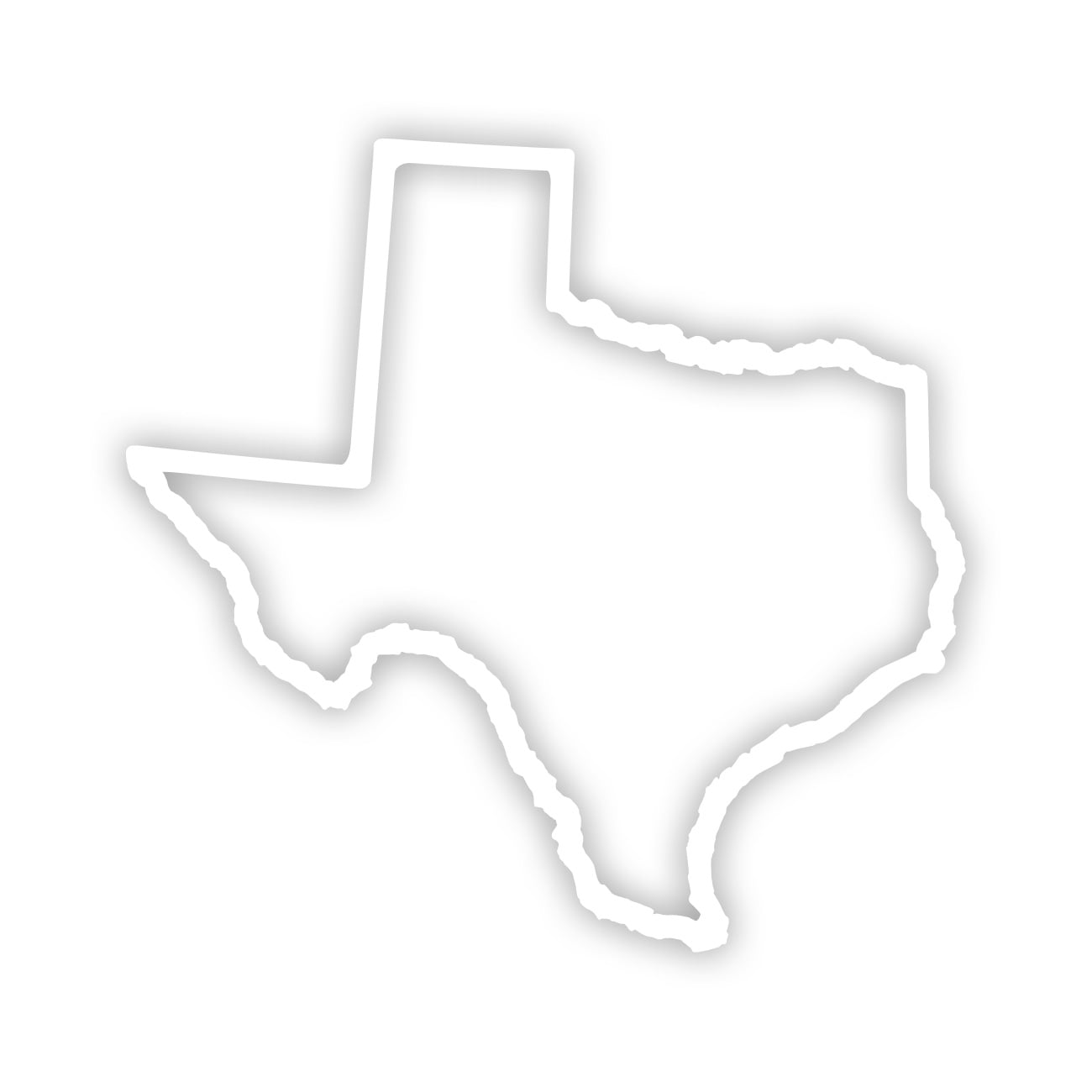 Texas Outline Sticker Decal Die Cut - Self Adhesive Vinyl ...