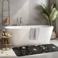thumbnail image 2 of Black Gold Sun Moon Star Pattern Kitchen Rug Mat,Kitchen Runner Rugs Non Skid Washable,Decorative Kitchen Floor Mats for Kitchen,Sink,Laundry,17"x47.2", 2 of 7