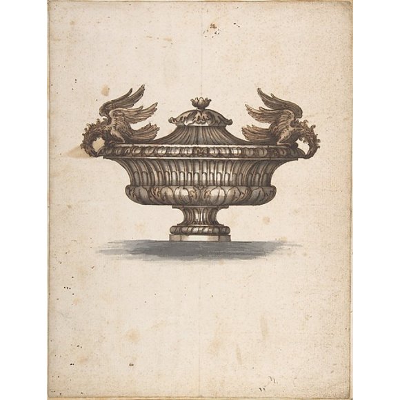Design for a Covered Urn with Two Eagles Poster Print by Anonymous, French, 17th century (18 x 24)