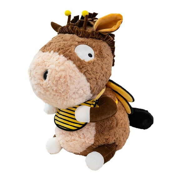 Binwennn Donkey Toy Cute Rag Doll Donkey Doll Animal Donkey Doll Rag Doll Suitable For Animal Lovers Cute Dolls Some Children's Sleep Comfort Dolls(35cm)