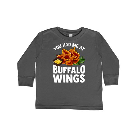 

Inktastic Buffalo Wings Game Day Snack Gift Toddler Boy or Toddler Girl Long Sleeve T-Shirt