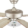 thumbnail image 4 of 52HES5ST-MB-LED-Concord Fans-Heritage Square - 52 Inch 5 Blade Ceiling Fan with Light Kit   Stainless Steel Finish with Chrome/Rosewood Blade Finish, 4 of 7
