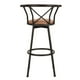 thumbnail image 5 of Banco de Bar Giratorio Marron FurnitureR Industrial, 5 of 7