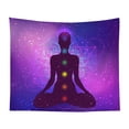 thumbnail image 3 of Visland Seven Chakra Tapestry - Bohemian Mandala Yoga Meditation Wall Hanging Boho Studio Room Decoration Spiritual Gift Art Home Bedroom Decor Living Room Divider Door Curtain Balcony Sheer, 3 of 3