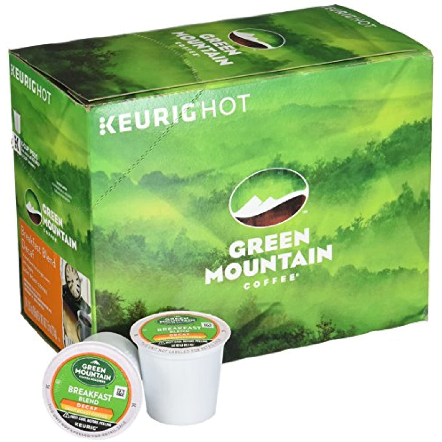 Green Mountain Coffee Decaf Light Roast Breakfast Blend, K-Cup Portion Pack For Keurig K-Cup Brewers, 24-Count