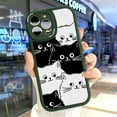 thumbnail image 3 of Phone Case Slim Cartoon Black White Cats Leather Back Casing PU Leather Cover Phone Case for Samsung S23 Ultra 5G, 3 of 5