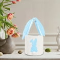 thumbnail image 4 of Blue Easter Bunny Basket, Cute Easter Bucket Bags with Rabbit Ears for Easter Eggs Hunting,Easter Decorations,Candy Gifts Storage, 4 of 6