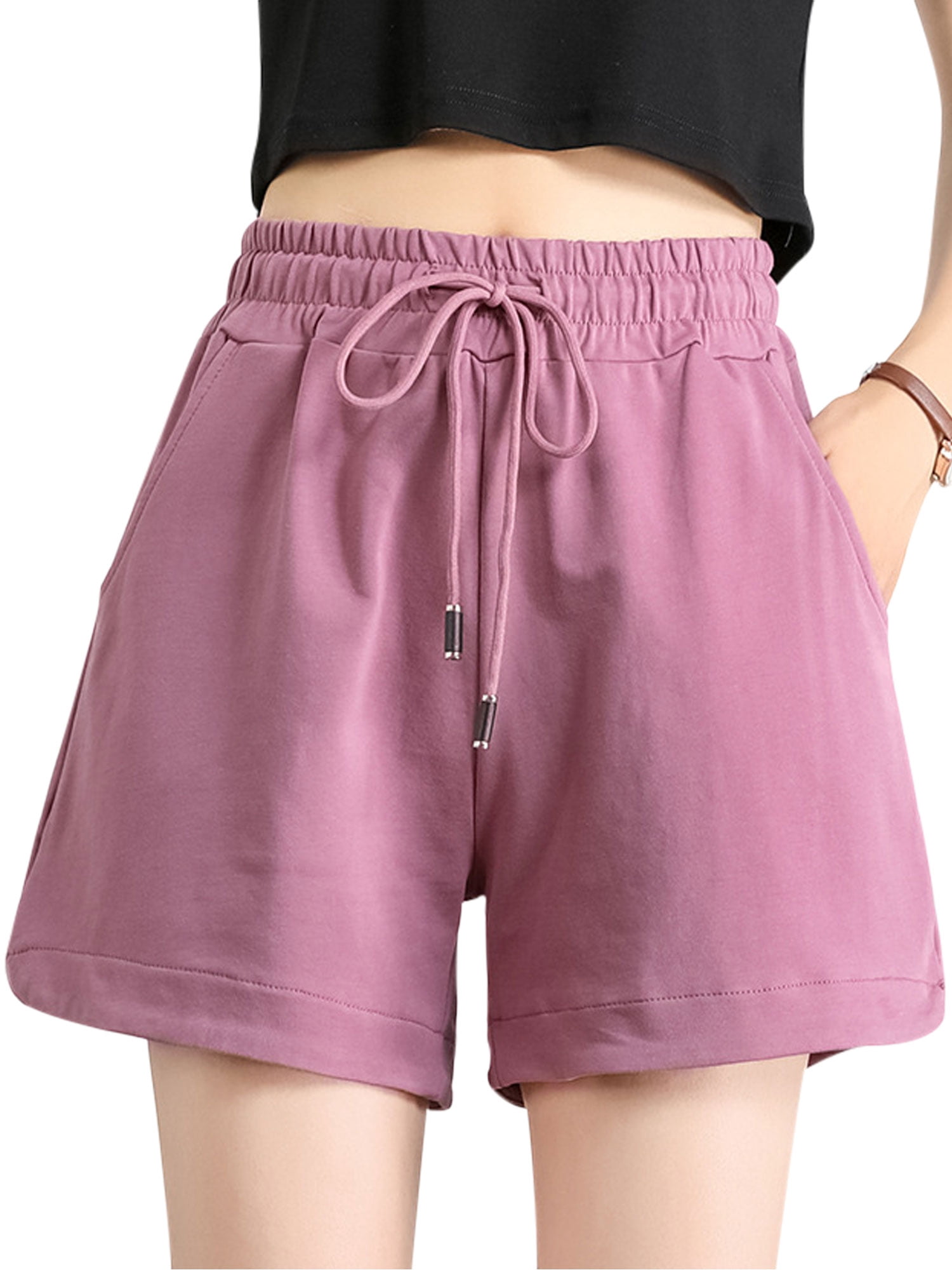 Womens Comfy Drawstring Wide Leg Lounge 