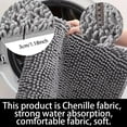 thumbnail image 2 of Dog Door Mat for Muddy Paws, Absorbs Moisture and Dirt, Non-Slip Washable Mat, Quick Dry Microfiber, Mud Mat for Dogs, Entry Indoor Door Mat for Inside Floor(31x20 Inches, Grey), 2 of 5