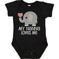 thumbnail image 3 of Inktastic Nanna Loves Me Grandchild Boys or Girls Baby Bodysuit, 3 of 5