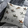 thumbnail image 2 of Homewish Western Cowboy Fabric by the Yard 1 Yard,Rustic Farmhouse Cabin Home Decor Fabric by the Yard,Farm Animal Horse Sewing Fabric For Boys Kids,Microfiber Bedroom Decor, 2 of 6