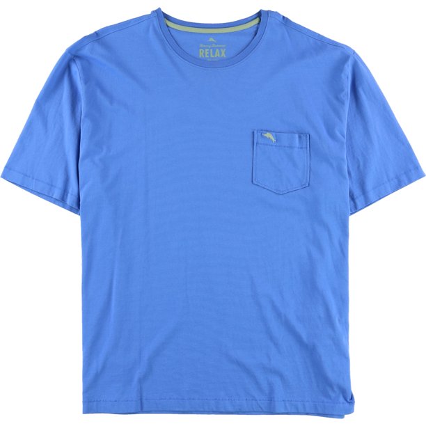 Tommy Bahama - Camiseta básica para hombre, color azul, talla mediana