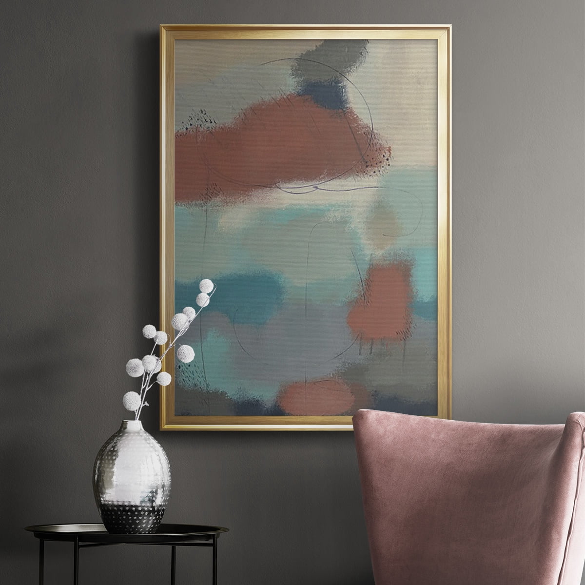 Floating By II Premium Framed Print, in Gold, Black, or Silver - Ready to Hang