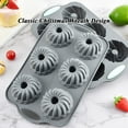 thumbnail image 5 of Wreath-Shaped Silicone Mold Tray – 6 Cavity Ice Cube & Baking Mold, Food Safe Silicone, Versatile for Cupcakes, Soap Making, and Holiday Crafts, 5 of 9