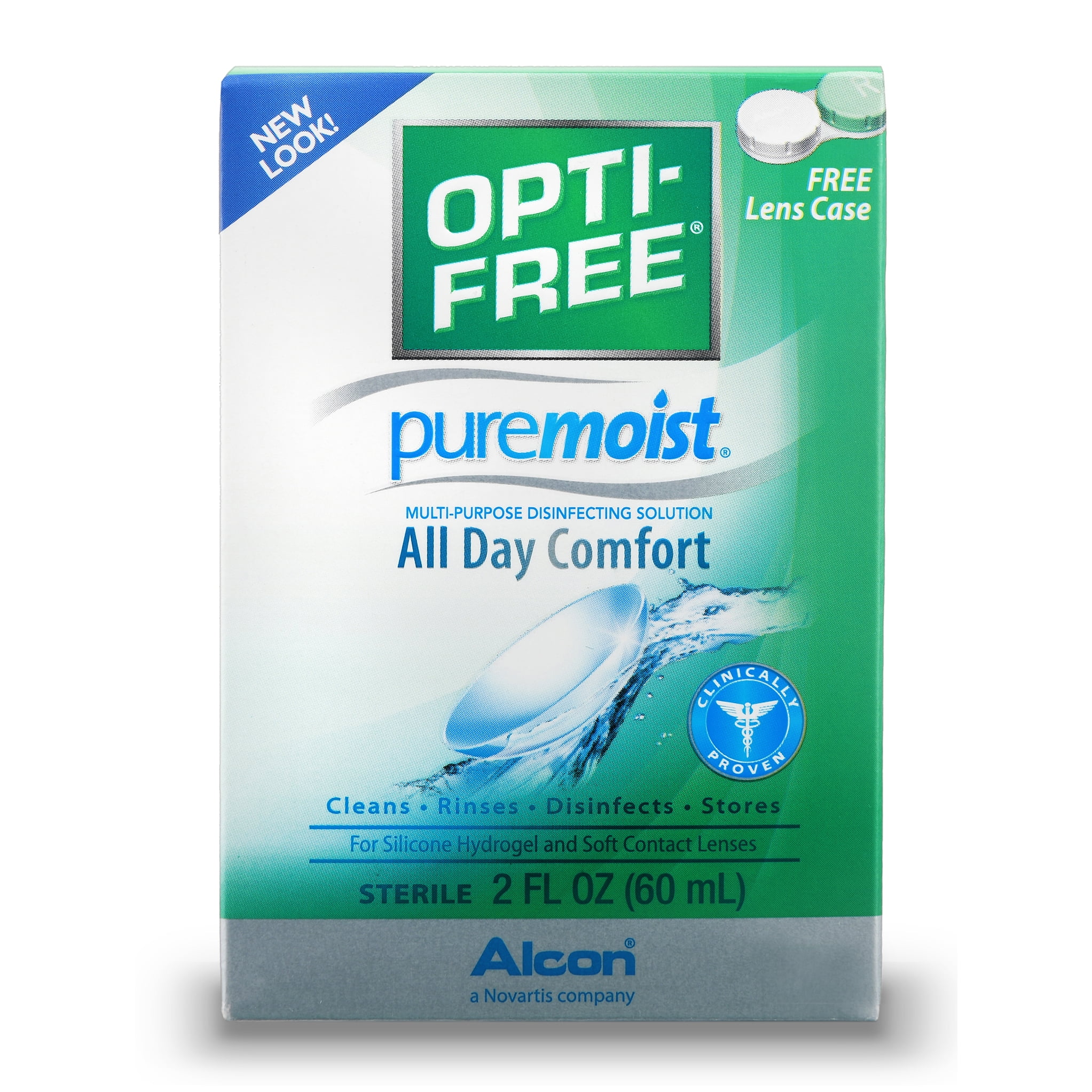 OPTIFREE Puremoist Multipurpose Contact Lens Disinfecting Solution, 2