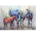 thumbnail image 2 of Art Atelier Alliance 14x11 White Modern Wood Framed Museum Art Print Titled - 3 Horse 1, 2 of 4