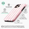 thumbnail image 3 of Baby Pink Stripe - iPhone 16 Pro Max Case, iPhone 12 Pro Max, 3 of 9