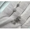 thumbnail image 3 of 14K White Gold Plated 2Ct Round Cut Lab Created Diamond Women's Stud Earring, 3 of 5