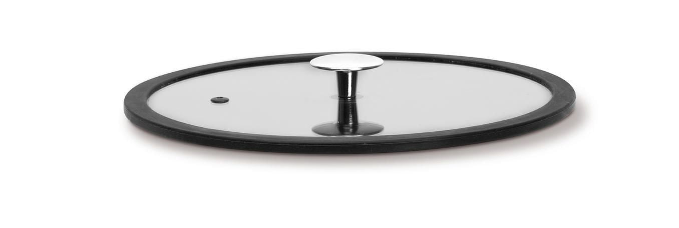 TVS Maestrale 9.5" Flat Glass Lid with Silicon Rim