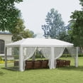 thumbnail image 2 of Outsunny Party Tent Outdoor Canopy Garden Sun Shade, White, 2 of 10