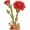 Red Carnation, variant on ROKR Flower Bouquet 3D Wooden Puzzle DIY Model Building Kits Toys for Adult Thanksgiving Day Mother's Day&Teachers' Day&Birthday Gifts,581PCS