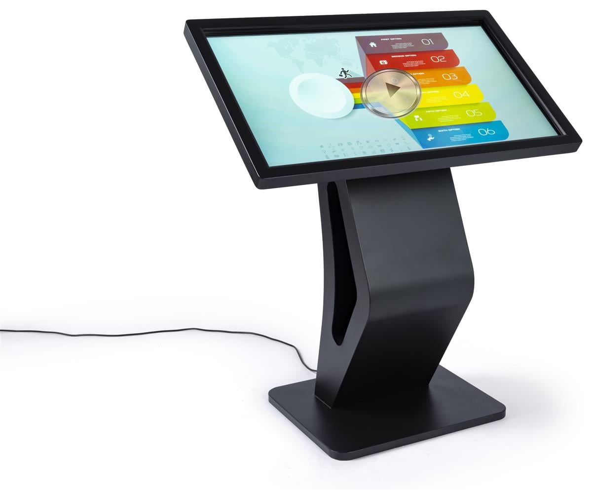 Displays2go 43" Touchscreen Kiosks with Android OS Black (DGKTCH43BK