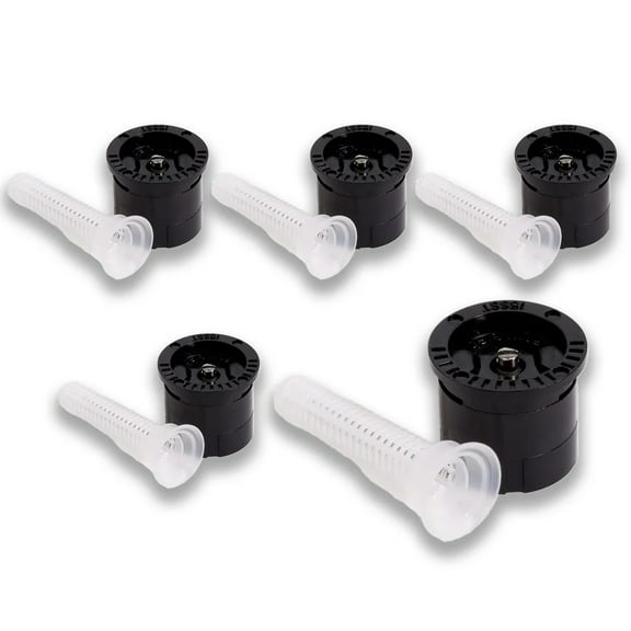 (5) Rain Bird 15SST Side Strip Spray Sprinkler 15' Nozzles Upward (30°)