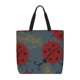 thumbnail image 1 of Disketp Ladybug Bolsa Tote de Lona para Mujer, Bolso de Hombro y Cruzado con Cierre de Cremallera, 1 of 7