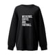 thumbnail image 2 of Gibobby Sudaderas para mujer oferta Sudadera de vellón de manga larga con cuello redondo para(Negro,CH), 2 of 4