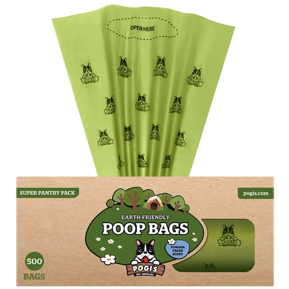 Bolsas para excrementos de perro Pogi's 500 bolsas de basura a prueba de fugas para perros