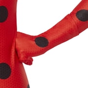 Miraculous Ladybug 4pc Jumpsuit Halloween Costume for Children, Girls' Size M (7/8), by Inspirit Designs