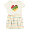 thumbnail image 3 of Inktastic Juneteenth 1865 Heart Girls Toddler Dress, 3 of 5