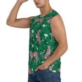 thumbnail image 3 of Picia Tropical Leopard mens Cotton Tank Undershirts , Moisture-wicking Ribbed Tanks, Lightweight Cotton Tank Undershirts-X-Large, 3 of 8