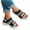 Black, variant on Anuirheih Summer Washable Orthopedic Slide Sport Sandals, Comfy Knit Thick Bottom Fish Mouth Casual Sandals Mesh Soft Sole Casual Women's Shoes(Black)