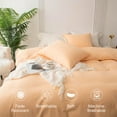 thumbnail image 6 of Airensky Duvet Cover Set, King, Yellow, 100% Microfiber, Breathable, Zipper Closure, 6 of 11