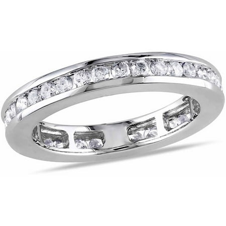 Miabella 4/5 Carat T.W. Diamond 14kt White Gold Eternity Ring