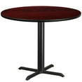 thumbnail image 2 of BizChair 42'' Round Mahogany Laminate Table Top with 33'' x 33'' Table Height Base, 2 of 4