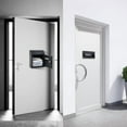 thumbnail image 6 of Through-The-Door Mail & Package Drop Box, Secure Steel Mailbox with Combination Lock, Black Home Parcel Box, 6 of 7