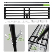 Colwelt 45 x 10 inch Heavy Duty Steel Garden Rake with Long Handle