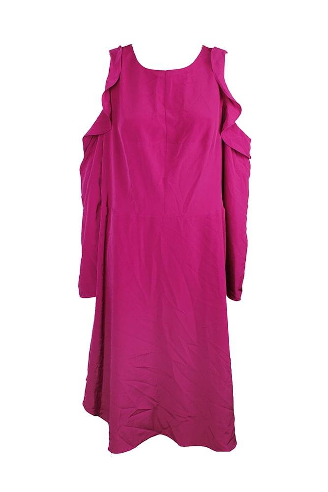 dark pink plus size dress