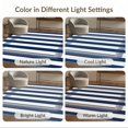 thumbnail image 7 of ODIKA 9'x12' Washable Area Rug Classic Parallel Line Border Balanced Banded Geometric Striped for Great Room, Indoor Concept, Large Living Room, Low Pile, Flatwoven, 7 of 7
