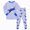 G877-Blue, variant on HFHAPW Little Boy Girl Pajama Set Sleepwear Long Sleeve Pjs 2 Piece Jammies Fall Winter