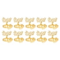 thumbnail image 3 of 10 Pcs Christmas Napkin Ring Elegant Decorative Metal Deer Napkin Ring Holder For Wedding Party Daily, 3 of 21