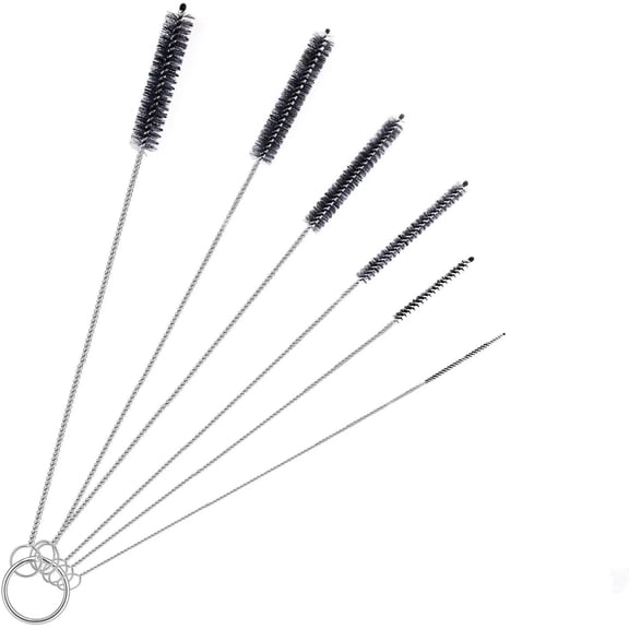Pakyozj Straw Cleaner Brush Set,6 Piece Long Drinking Straws Cleaning Brush Pipe Tube Tiny Brushes 10-inch